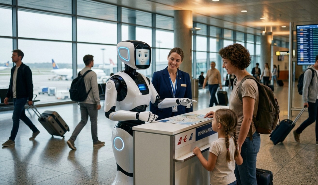 From Sci-Fi to Reality: Humanoid Robots Step Into Airport Operations